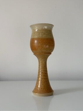 Studio Pottery Stoneware Wine Goblet Charis Pottery Glen Williams Ontario